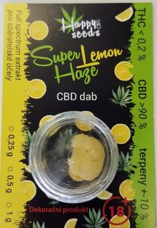 CBD dab - Super Lemon Haze (CBD> 90%) od Happy seeds Hmotnosť: 0,25 g