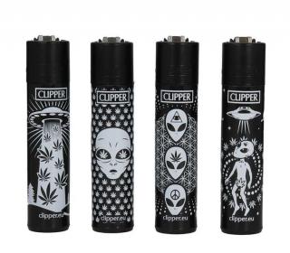 Celá sada Clipper zapaľovačov 420 Aliens