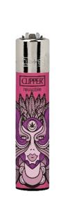 Clipper zapaľovač Leaves World 1 Clipper motív: Leaves Word ružový
