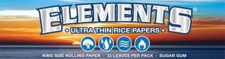 Elements cigaretové papieriky ryžový papier KS slim