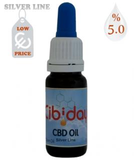 Konopný 5% CBD olej od firmy Cibiday Balenie: 10 ml