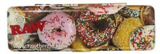 Kovový obal RAW na King Size cigaretové papieriky Varianty: donuty