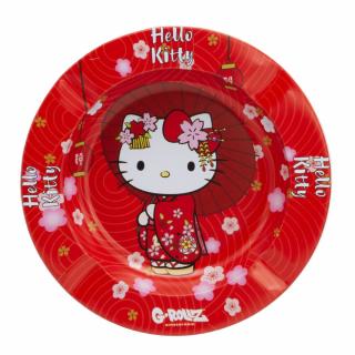 Kovový popolník Hello Kitty - Kimono Red