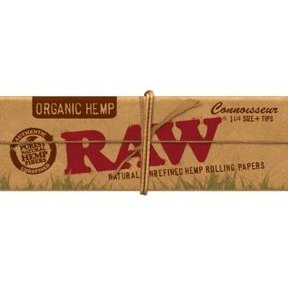 Krátke Papieriky RAW Organic Connoisseur + filtre