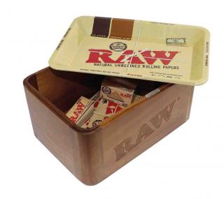 Malý drevený box RAW s magnetickým uzáverom