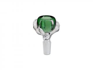 Sklenený kotlík 14.5 mm Claw - rôzne farby Farba: Zelená