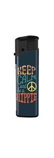 Spotrebná zapaľovač B! Flame Hippie Clipper motív: Keep Calm