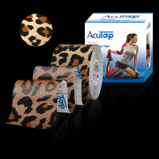 AcuTop Design Kinesio Tape, leopard, 5cm x 5m
