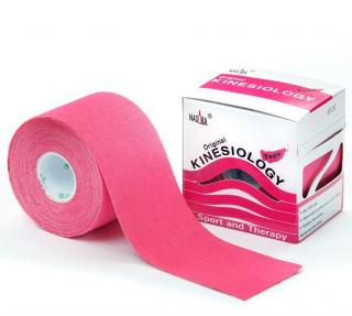 NASARA kinesio tape, ružová tejpovacia páska 5cm x 5m