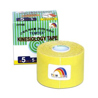 TEMTEX kinesio tape Classic, žltá tejpovacia páska 5cm x 5m