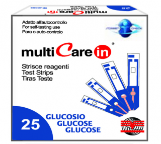 Glukozové prúžky pre MultiCare IN, 25 ks (Glukomer)