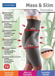 LANAFORM MASS &amp; SLIM  M  Anticelulitídne nohavice na chudnutie s turmalínom (Anticelulitídne nohavice)