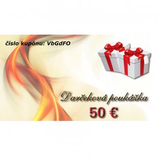 Darčekové poukážky Hodnota: 50€