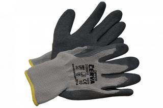 Pracovné rukavice latexové máčané Cerva (IT-793008) (Latexové záhradné rukavice vhodné pre trhanie buriny)