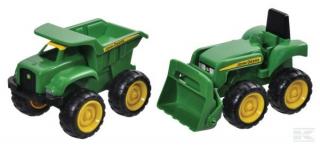 Traktor John Deere a sklápačka Ertl (42952) (Plastové hračky pre chlapcov - Sada dvoch autíčok traktor a sklápačka John Deere, hračky pre deti od 3 rokov)