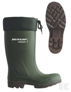 Zimné bezpečnostné gumové čižmy Dunlop Thermoflex (Zimná pracovná obuv, kvalitné čižmy určené do extrémnych mrazov, antibakteriálne podšívka, certifikovaná obuv)