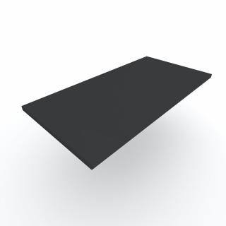 stolová doska čierna 18 mm, 1200 × 700 mm