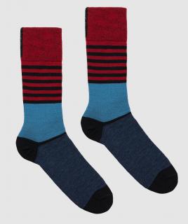 Merino ponožky Chiswick  Blue Veľkosť: 35-38