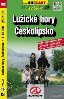 102 LUŽICKÉ HORY, ČESKOLIPSKO cykloturistická mapa 1:60t SHOCart