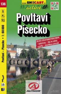 136 POVLTAVÍ PÍSECKO cykloturistická mapa 1:60t SHOCart