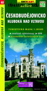 40 Českobudějovicko, Hluboká nad Vltavou turistická mapa 1:50t SHOCart