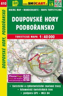 410 Doupovské hory, Podbořansko turistická mapa 1:40t SHOCart