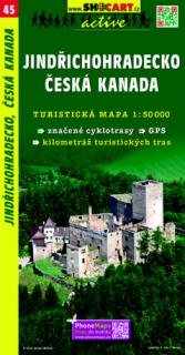 45 Jindřichohradecko, Česká Kanada turistická mapa 1:50t SHOCart