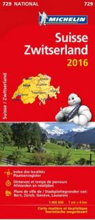 729 Švajčiarsko 2016 (Switzerland) 1:400t mapa MICHELIN