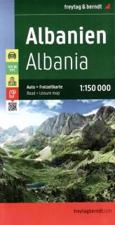 Albánsko (Albania) 1:150t TOP10 TIPs automapa Freytag Berndt (AK9503)