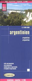 Argentína (Argentina) 1:2mil skladaná mapa RKH (skladaná mapa na syntetickom papieri)