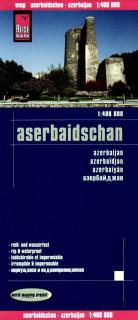 Azerbajdžan (Azerbaijan) 1:400tis skladaná mapa RKH (skladaná mapa na syntetickom papieri)