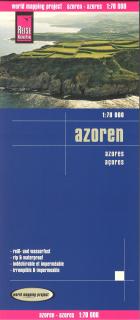 Azory (Azores) 1:70tis skladaná mapa RKH (skladaná mapa na syntetickom papieri)