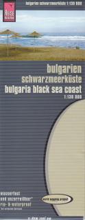 Bulharsko, Čiernomorské pobr.(Bulgaria,Black Sea Coast) 1:130t skladaná mapa RKH (skladaná mapa na syntetickom papieri)