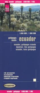 Ekvádor, Galapágy (Ecuador,Galapagos Isl.) 1:650tis skladaná mapa RKH (skladaná mapa na syntetickom papieri)