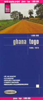 Ghana, Togo 1:600tis skladaná mapa RKH (skladaná mapa na syntetickom papieri)