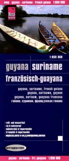 Guyana, Suriname 1:850tis mapa RKH (skladaná mapa na syntetickom papieri)