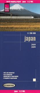 Japonsko (Japan) 1:1,2mil skladaná mapa RKH (skladaná mapa na syntetickom papieri)