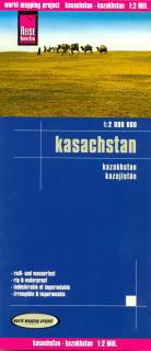 Kazachstan (Kazakhstan) 1:2mil skladaná mapa RKH (skladaná mapa na syntetickom papieri)