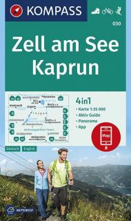 KOMPASS 030 Zell am See, Kaprun 1:35t turistická mapa