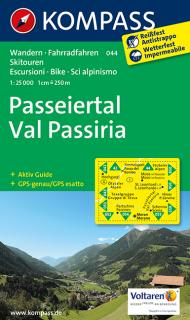 KOMPASS 044 Passeiertal, Val Passiria 1:25t turistická mapa (oblasť Južné Tirolsko, Dolomity)