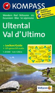 KOMPASS 052 Ultental, Val d´Ultimo 1:25t turistická mapa (oblasť Južné Tirolsko, Dolomity)