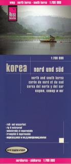 Korea Sever, Juh 1:700tis skladaná mapa RKH (skladaná mapa na syntetickom papieri)