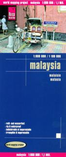 Malajzia (Malaysia) 1:800tis skladaná mapa RKH (skladaná mapa na syntetickom papieri)