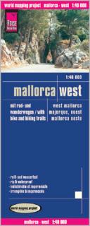 Malorka západ (Mallorca West) 1:40tis turistická skladaná mapa RKH (skladaná mapa na syntetickom papieri)