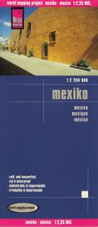 Mexiko (Mexico) 1:2.25m skladaná mapa RKH (skladaná mapa na syntetickom papieri)