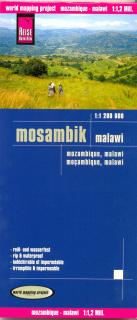 Mozambik (Mozambique) 1:1,2m skladaná mapa RKH (skladaná mapa na syntetickom papieri)