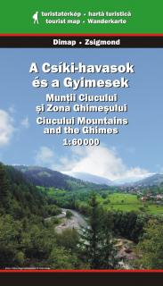 Muntii Ciucului 1:60t turistická mapa (Ciucului Mountains and the Ghimes Map)