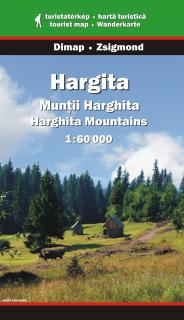 Muntii Harghita 1:60t turistická mapa (Harghita Mountains Map)