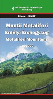 Muntii Metaliferi 1:60t turistická mapa  (Metaliferi Mountains Map)