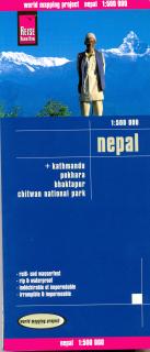 Nepál (Nepal) 1:500tis skladaná mapa RKH (skladaná mapa na syntetickom papieri)